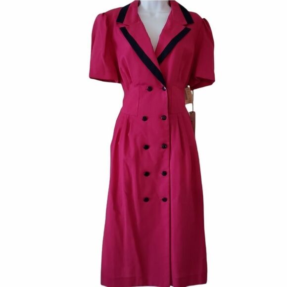 VINTAGE Damon II pink dress size 14 - Picture 1 of 16
